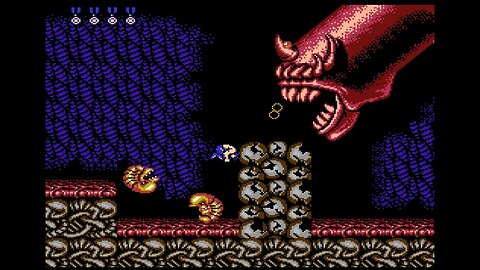 Contra Anniversary Collection Stage 8 Alien's Lair - walkthrough