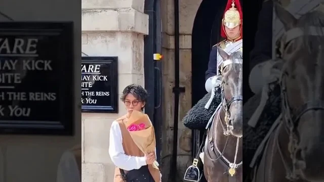 flower boy gets the boot #horseguardsparade