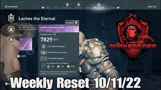 Assassin's Creed Odyssey- Weekly Reset 10/11/22