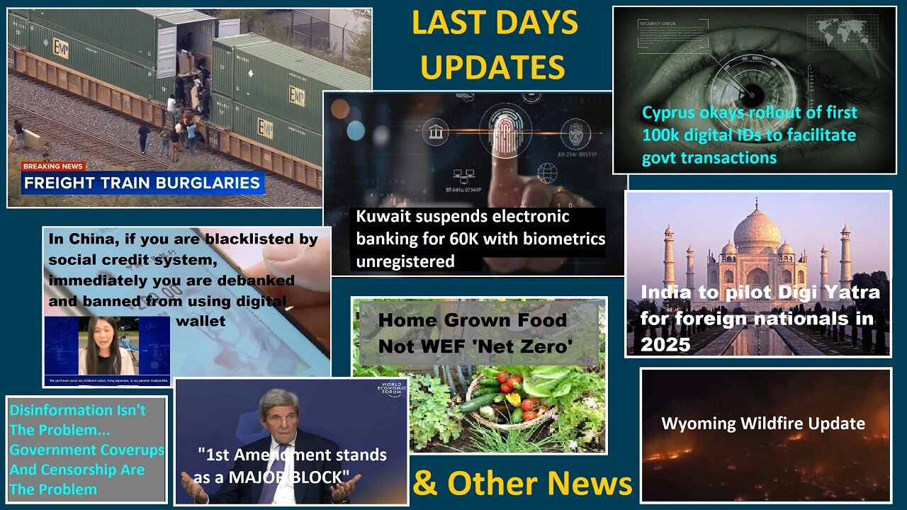 WEF, China, Mob Loots Train, Kerry:"1st Amendment Major Block", & More