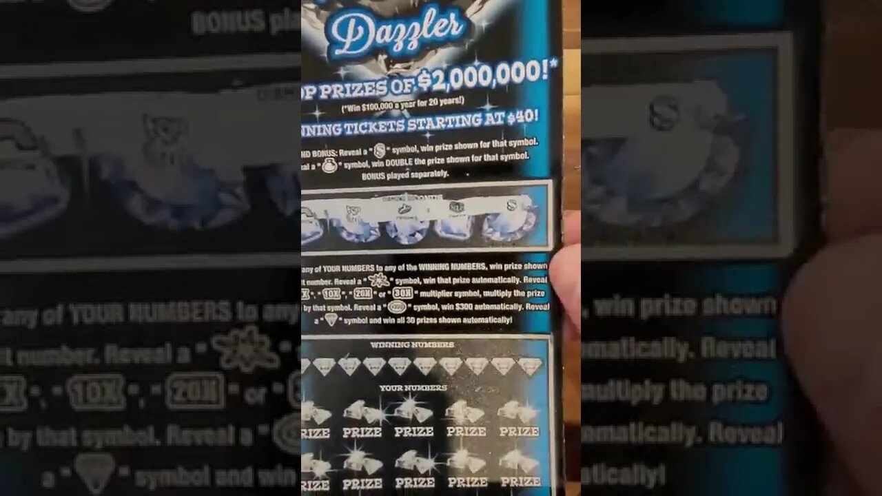 Diamond Dazzler Lottery Ticket Win #lottery #lotterytickets