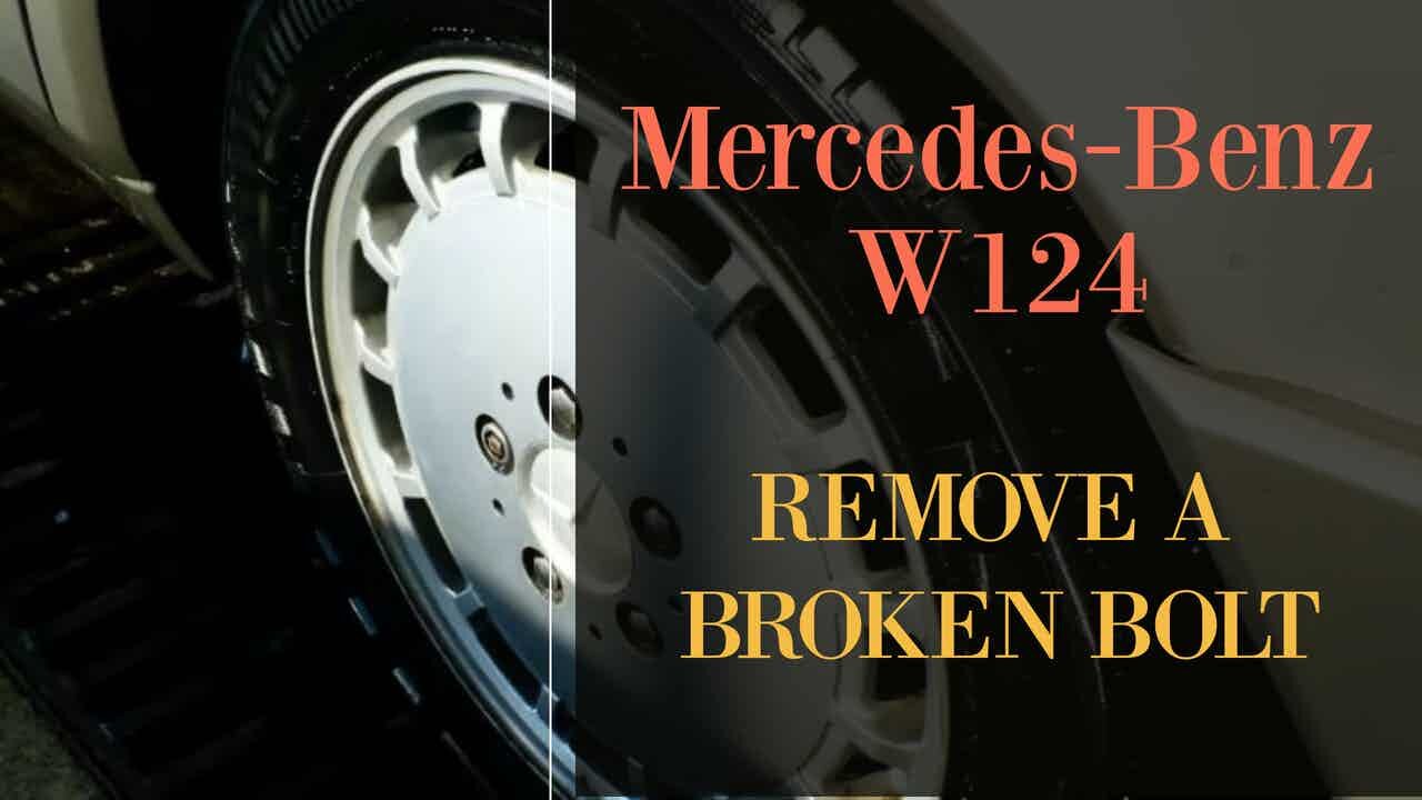 Mercedes Benz W126 - Broken wheel bolt what to do? fix it DIY