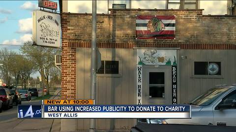 Controversial West Allis tavern raising money for charity