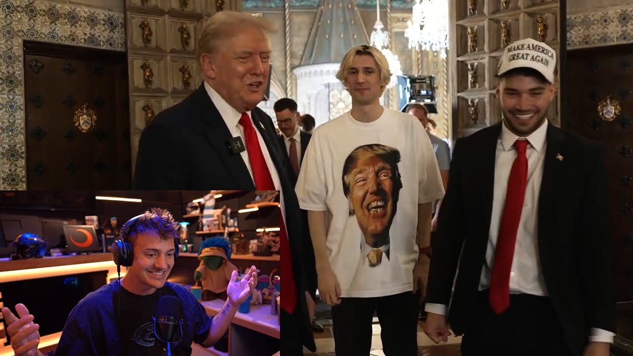 Ninja Jealous After Watching Adin Ross Meet Donald Trump (BQ)