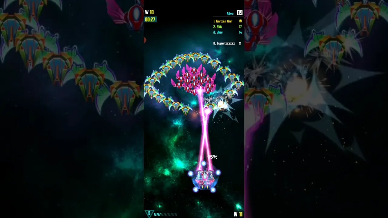 GALAXY ATTACK ALIEN SHOOTER - PVP MODE 1 VS 30 (2nd place)