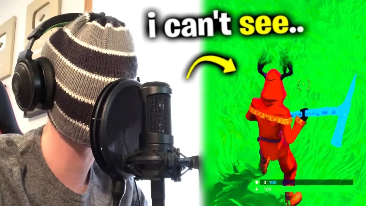 Winning Fortnite BLIND? (Facecam)