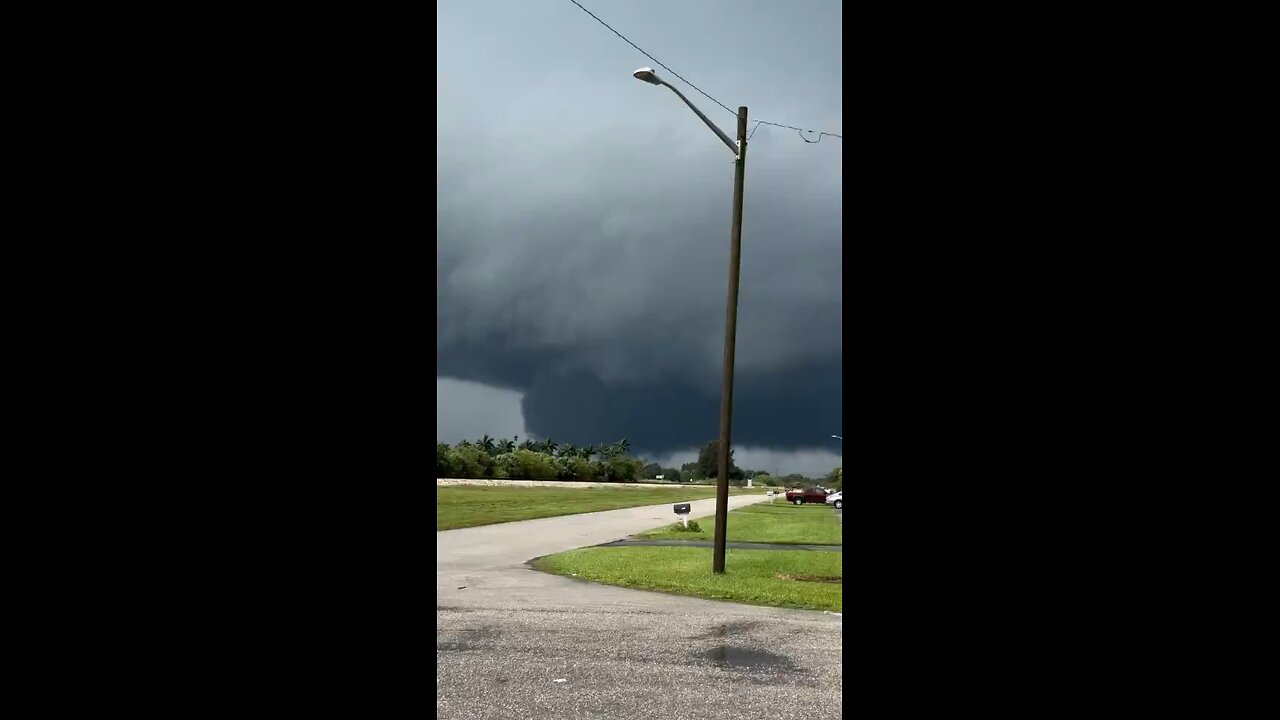 A massive tornado has been sighted near Clewiston, Florida, approximately 60 miles from Palm Beach
