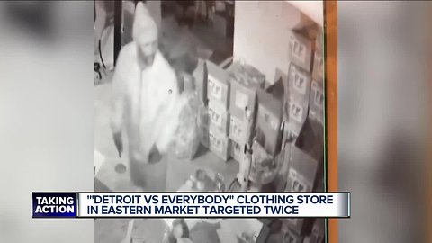 Detroit vs. Everybody clothing store in Eastern Market targeted twice