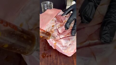 Whiskey injected ham