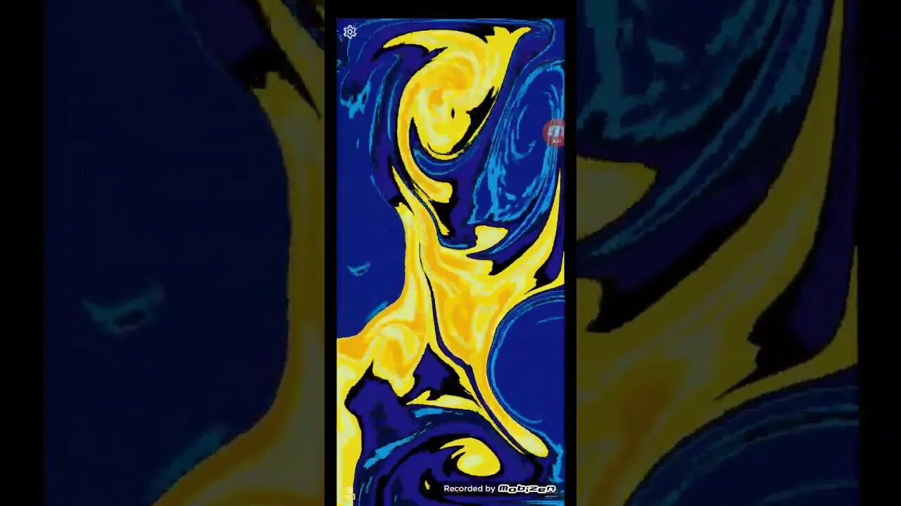 #shorts Magic fluids app for Android. blue and yellow goo 3
