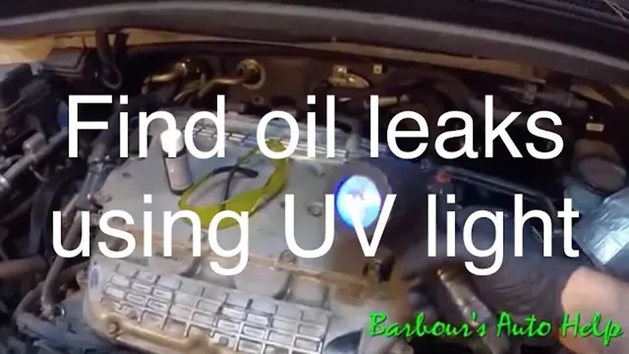 Find Oil Leaks Easily With a UV Dye Light