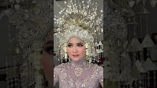 Cantik Sekali ! Pengantin Memakai Sunting Adat PALEMBANG INDONESIA #shorts #short #shortvideo