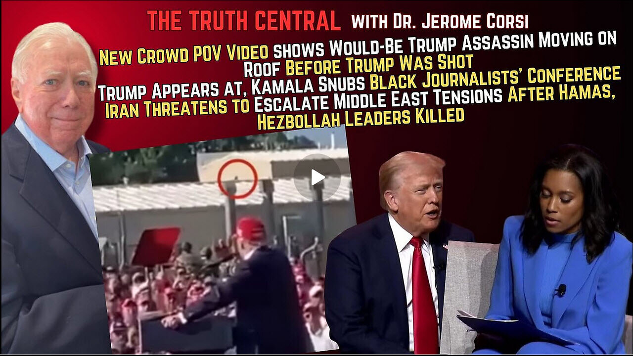 Proof Secret Service Lied: New Crowd POV Video Showing Trump Shooter Walking on Roof