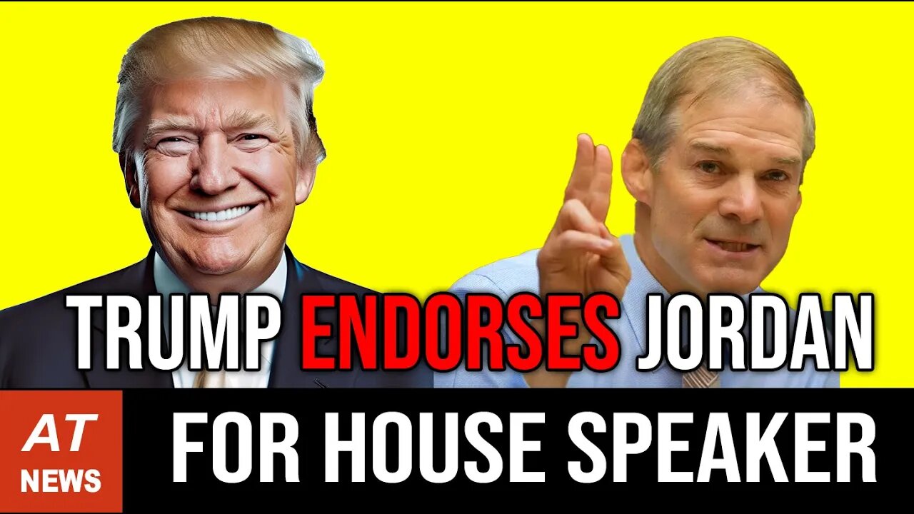 President Trump ENDORSES Rep. Jim Jordan for House Speaker