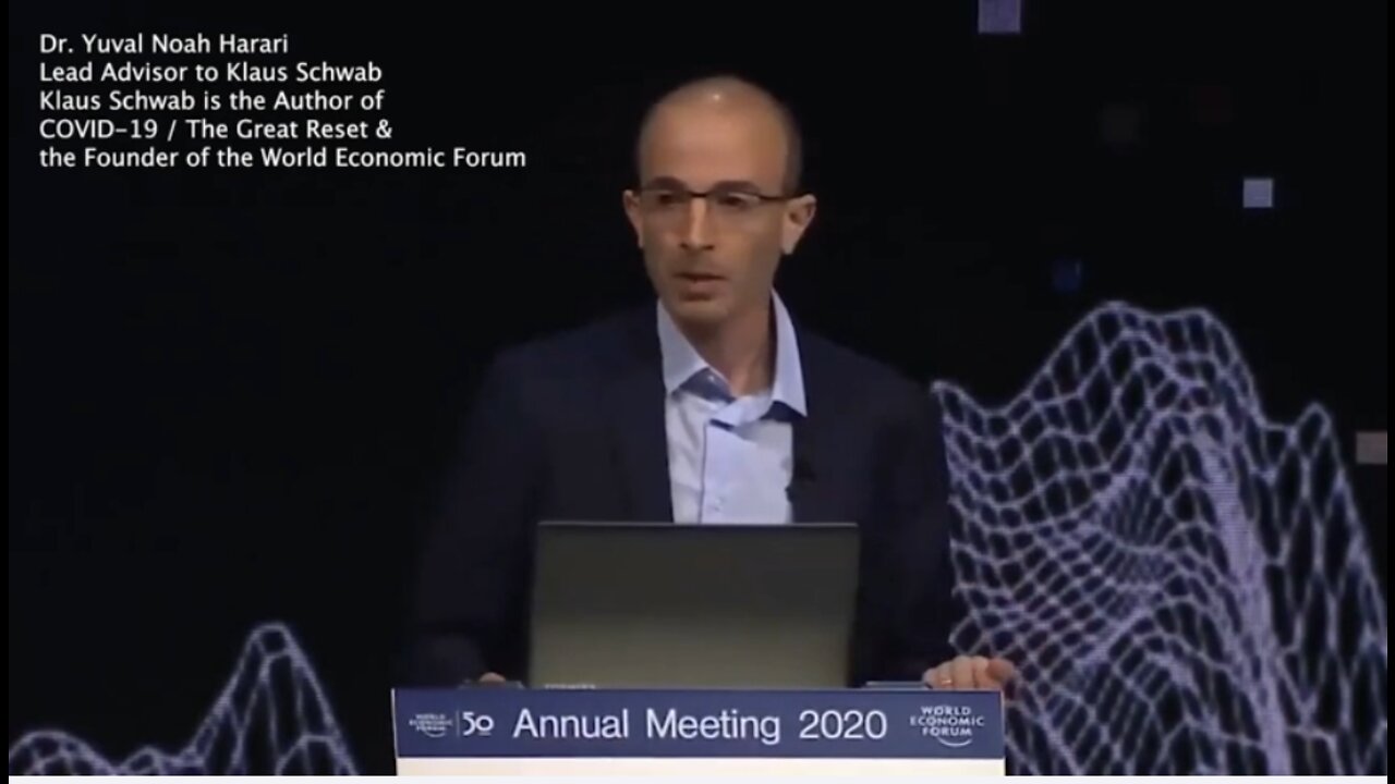 Dr. Harari Top Advisor to Klaus Schwab: Humans are Hackable Animals, must not be allowed Free Will