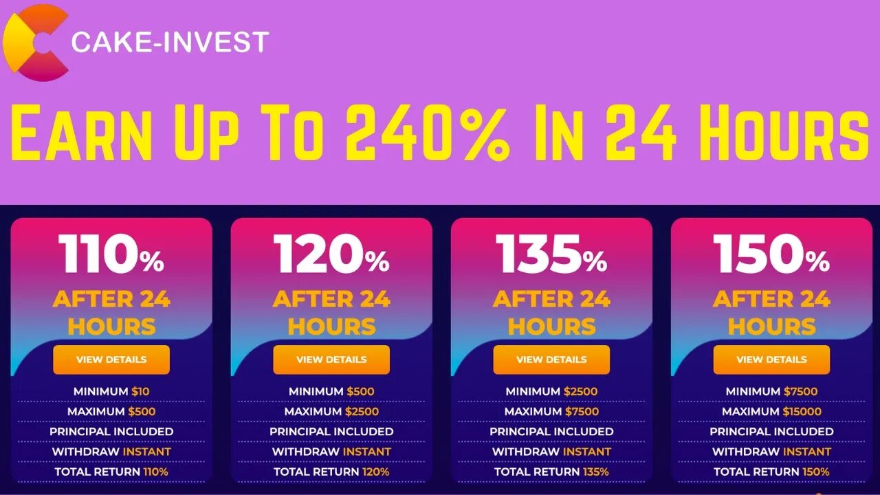 Cake Invest 24 Hour Degen Play | Earn Up To 240% With Cake Invest 🔥