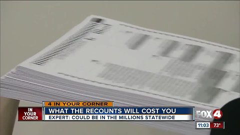 How much did the Florida recounts cost you