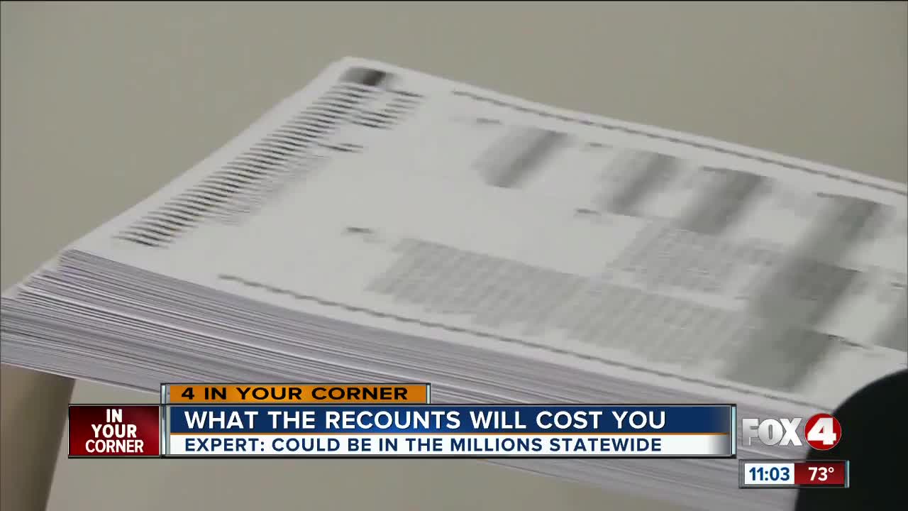 How much did the Florida recounts cost you