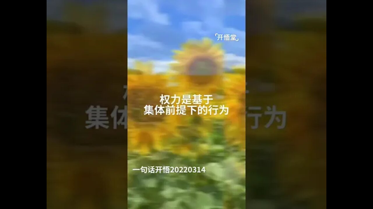 一句话开悟20220314