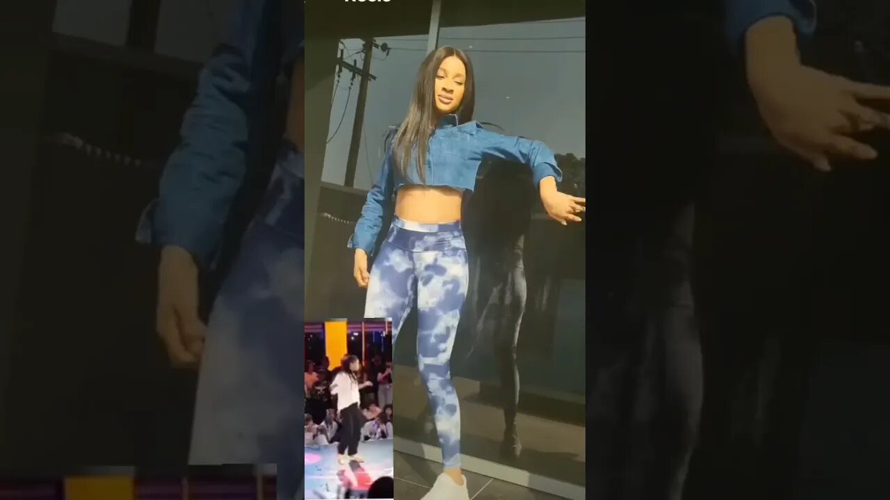Adesua Etomi react to the trending video of her look alike dancer #short