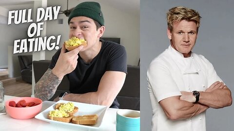 FULL DAY OF EATING/ COOKING EGGS LIKE GORDON RAMSAY