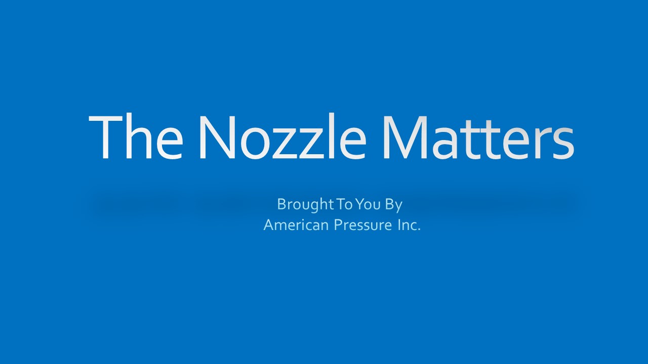 The Nozzle Matters