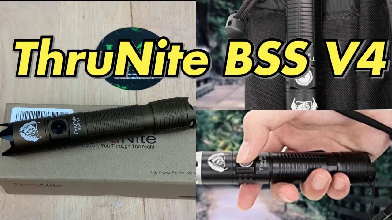 ThruNite BSS V4 2523lm Rechargeable Flashlight in Desert Tan and Black !