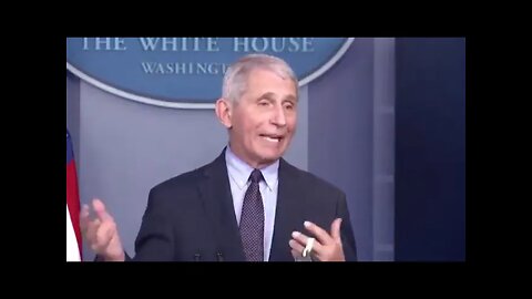 Fauci Fiddling With His Mask