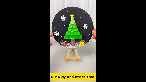 Amazing Christmas tree made from Clay