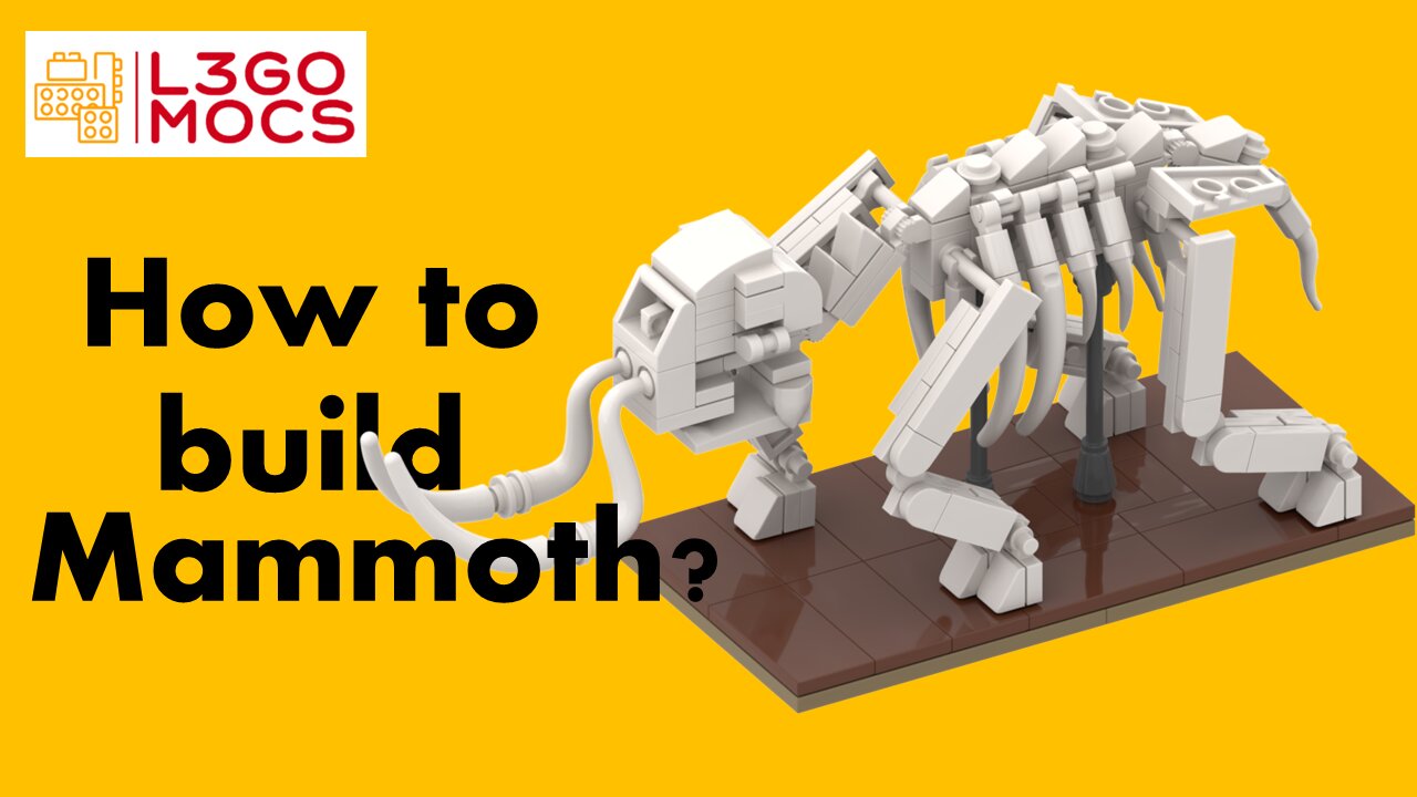 How to upgrade Lego Ideas 21320 Dinosaur Fossils with one Mammoth Fossil MOC?