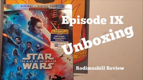 STAR WARS: THE RISE OF SKYWALKER (Episode 9) Blu Ray + Digital Code *UNBOXING*