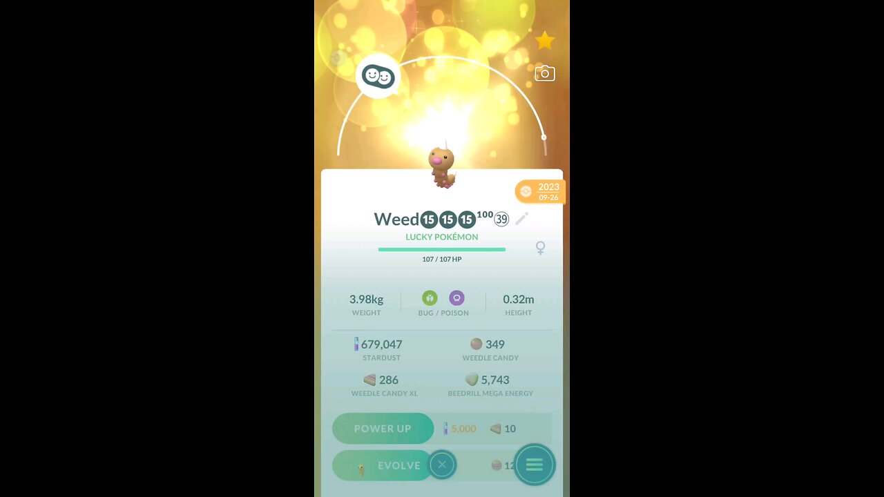 Level 50 Hundo Weedle to Beedrill Transformation Pokémon GO