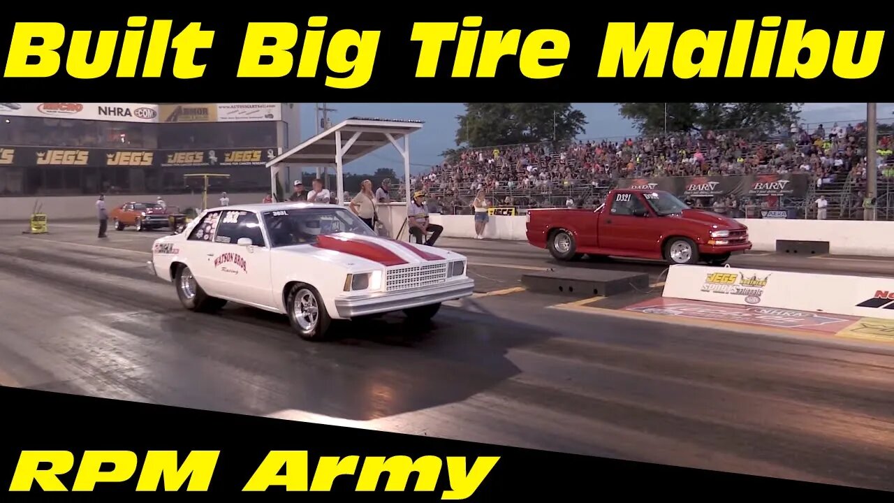 10 Second Chevy Malibu Drag Racing