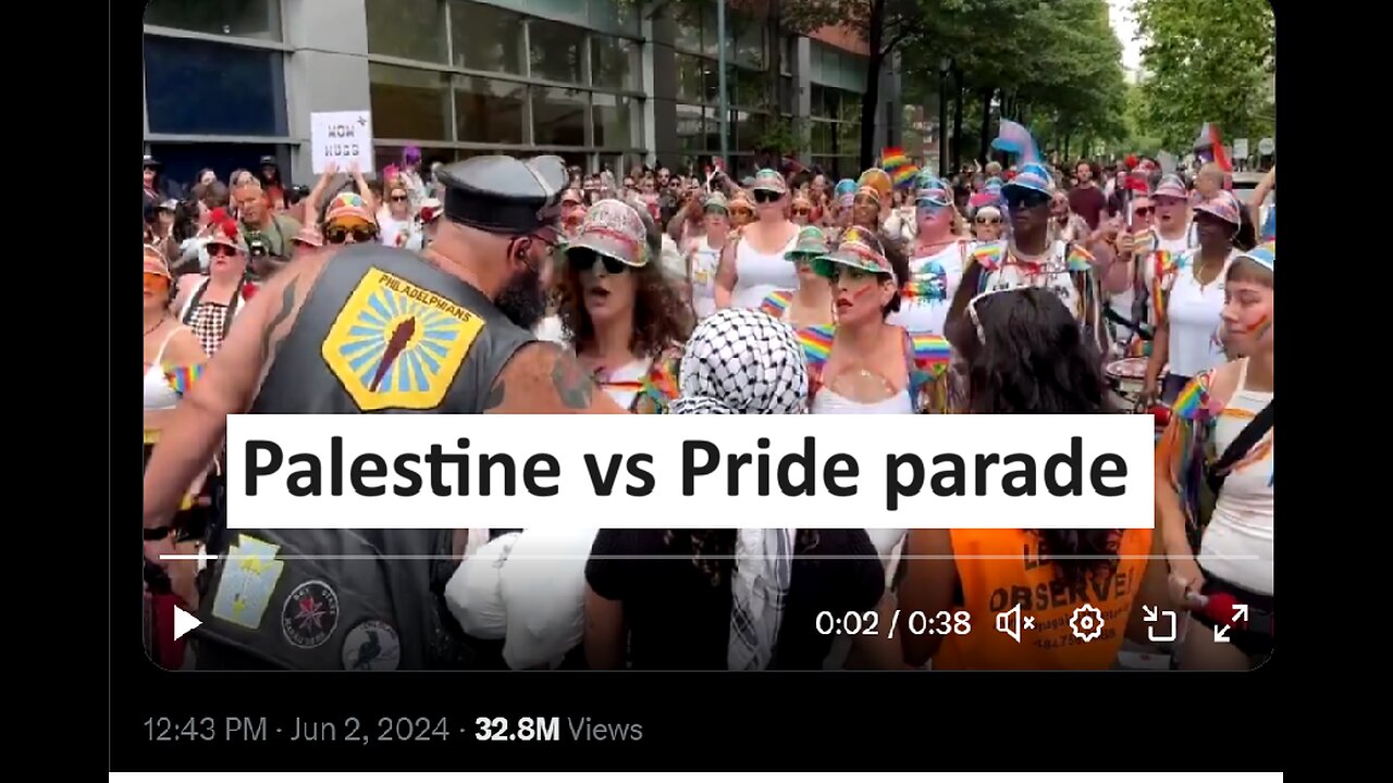 Free Palestine vs Philly Pride Parade clash