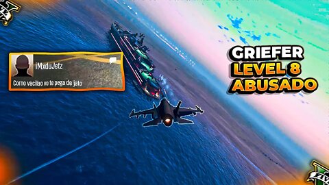 GTA 5 - DESCENDO A LENHA NO GRIEFER DE LEVEL 8!