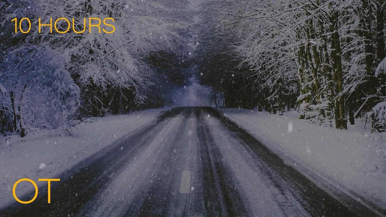 It's Icy On The Road | Winter Wind and Icy Snow Sounds for Relaxing | Studying | Sleeping | 10 HOURS