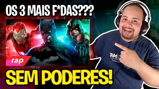 REACT Rap do Homem de Ferro, Batman e Arqueiro Verde - SEM PODERES | NERD HITS