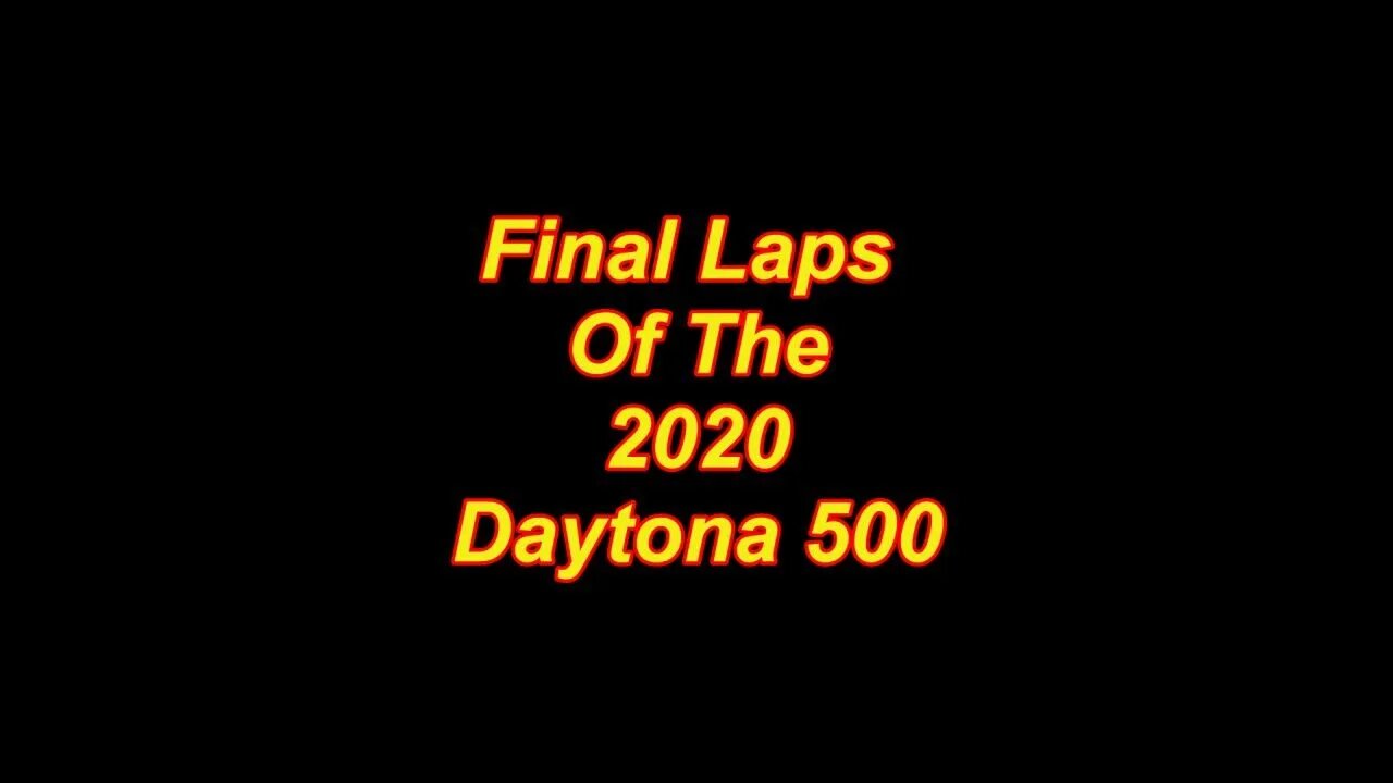 2020 Daytona 500 - Last Restart to Ending