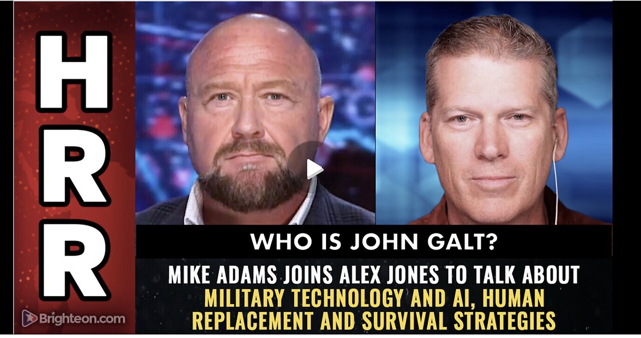 Mike Adams joins Alex Jones to talk Military Technology & AI...I ROBOT COMING SOON. JGANON, SGANON