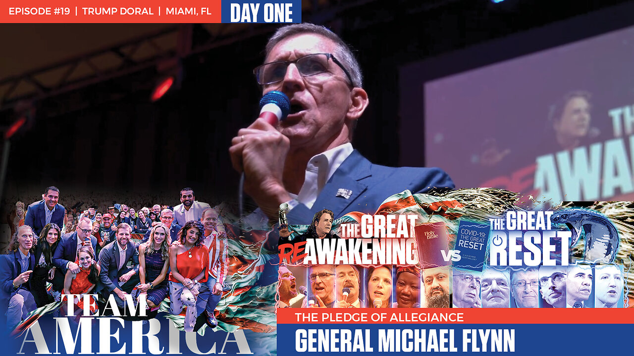 ReAwaken America Tour | General Flynn Leads Us In the Pledge of Allegiance | Why And How We Must Act to Save Our Republic