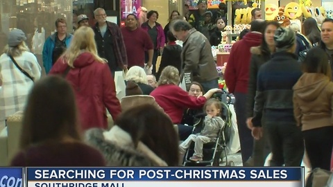 Shoppers flood area malls for post-Christmas sales