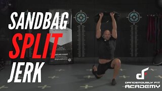 Sandbag Split Jerk (Demonstration)