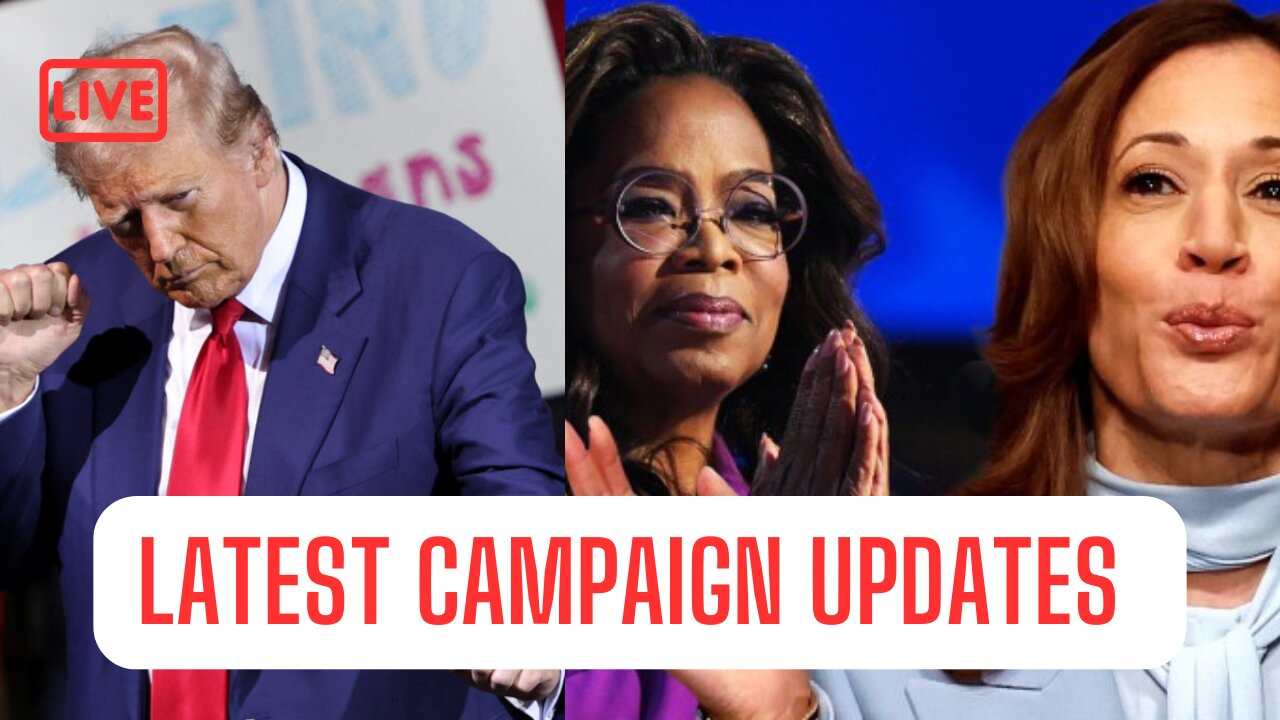 TRUMP Long Island Rally! KAMALA Sits With OPRAH! Campaign UPDATES!