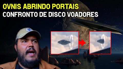 OVNIs abrindo portais - Aposto que você nunca viu isso UFO