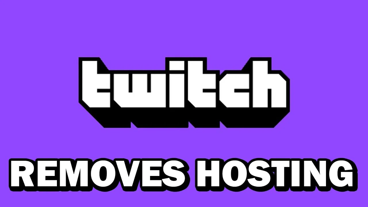 Twitch has Removed Channel Hosting