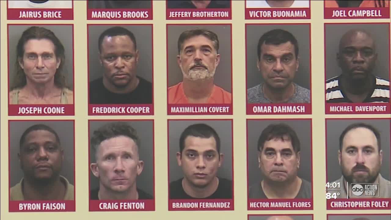 125 men arrested, 5 victims freed in Hillsborough County undercover human trafficking operation