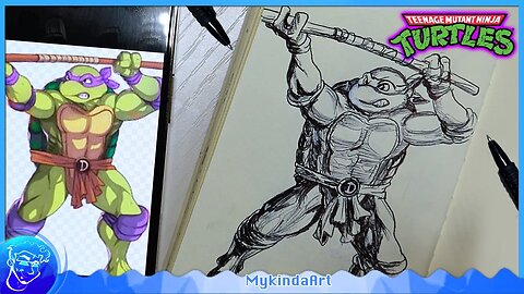 How To Draw Donatello | Teenage Mutant Ninja Turtles