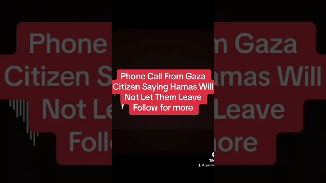 Phone Call from inside Gaza