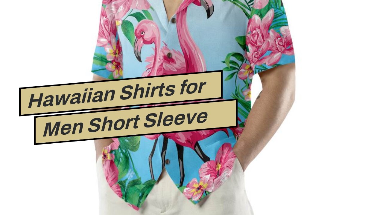 Hawaiian Shirts for Men Short Sleeve Regular Fit Mens Floral Shirts