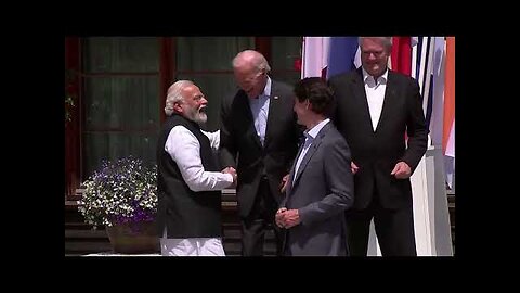 PM Modi with US President Joe Biden and PM Trudeau of Canada at G7 Summit in Germany